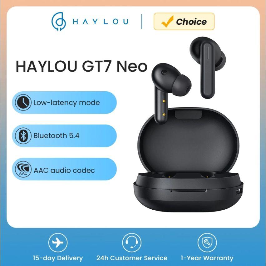 HAYLOU-GT7 Neo TWS Fones De Ouvido Sem Fio Modo Dual Host Bluetooth 5.4 Fones De