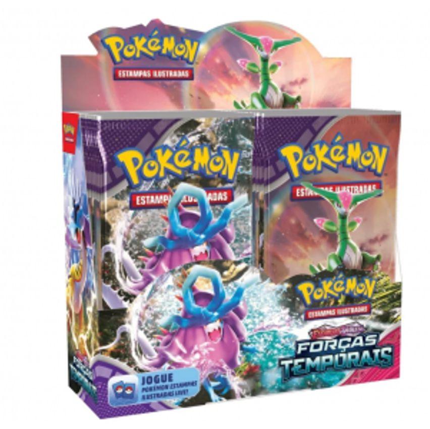 Box Pokémon Tcg Escarlate E Violeta 5 Forcas Temporais - Copag