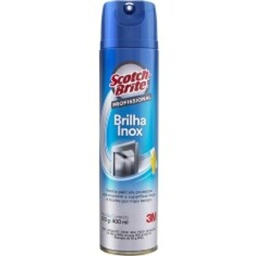 Scotch-Brite 3M Spray Brilha Inox Limpeza Profissional 400ml