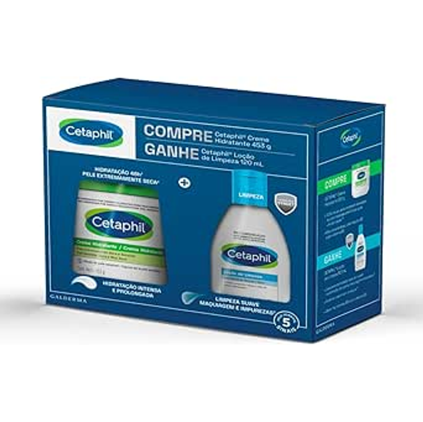 Kit Creme 453g + Loção De Limpeza 120ml Cetaphil