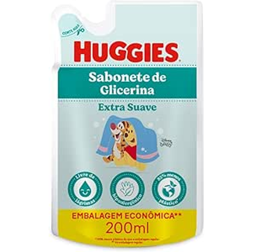 Huggies Extra Suave - Sabonete Líquido Refil, 200ml