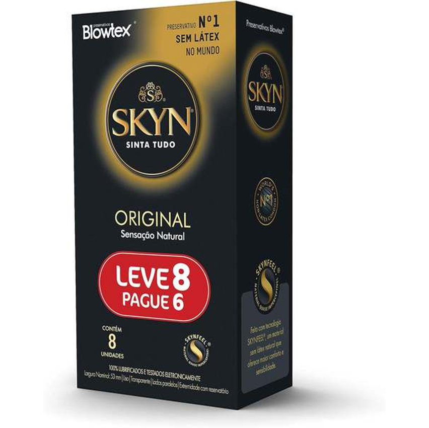 SKYN Preservativo Leve 8 Pague 6 Unidades
