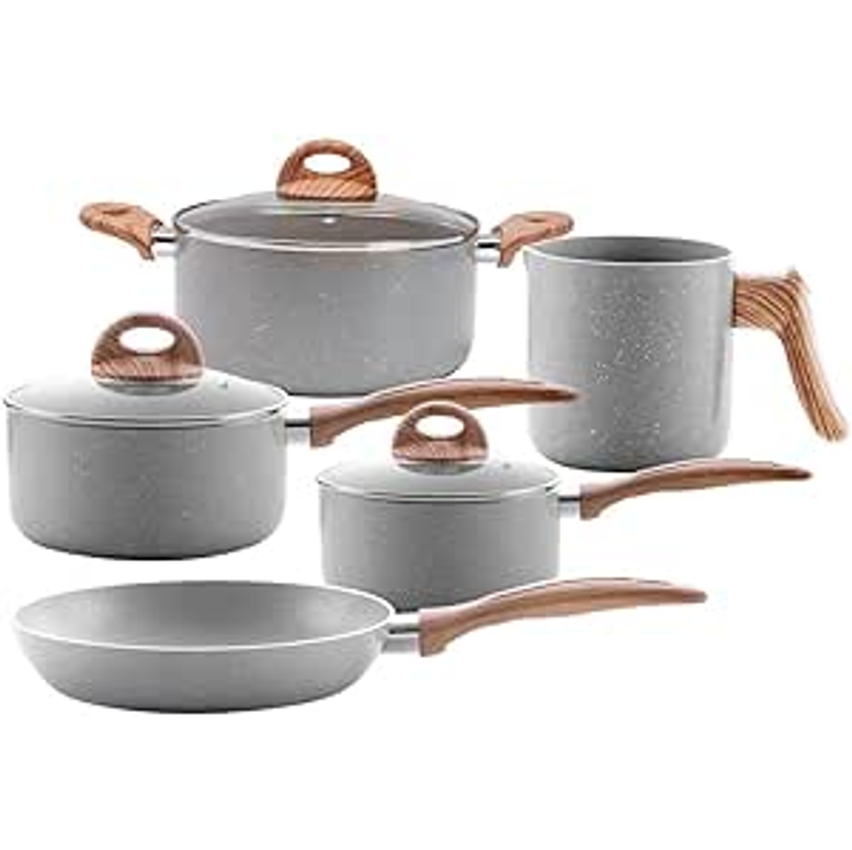 Jogo de Panelas Smart Plus 5 Peças Gris Brinox